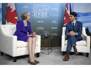 İngiltere Başbakanı May, Kanada Başbakanı Trudeau ile görüştü