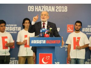 Saadet Partisi Lideri Karamollaoğlu Gaziantep’te ’e-miting’ yaptı