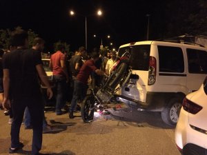 Kahta’da trafik kazası: 1 Yaralı