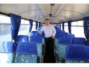 Başbakan Yıldırım’ın otobüsü Talas’ta