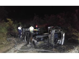 Tunceli’de kaza sonrası iki araç yandı, 4 kişi yaralandı