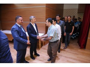 Başkan Tahmazoğlu, personelleriyle bayramlaştı