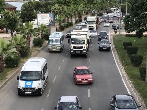 Fatsa’da trafik yoğunluğu