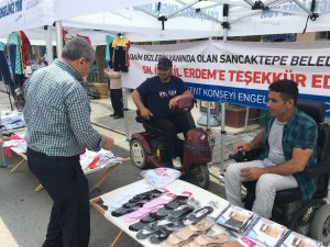 Sancaktepe’de engelli vatandaşlara pazar tezgahı