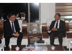 Belarus Cumhuriyeti Ankara Büyükelçisi Savınykh’dan, Başkan Köksoy’a ziyaret