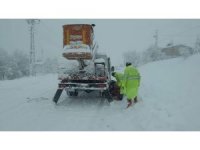 Tomarza’da ekiplerin kış çalışmaları sürüyor