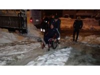 Yolda mahsur kalan engelli sporcular KYK yurduna yerleştirildi