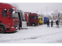 Yalova Belediyesi kara yollarında geçiş izni verilmeyen araçlara kumanya dağıttı