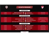 Spor Toto Süper Lig’de son hafta programı açıklandı