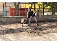 Bayburt’un sokaklarında bahar temizliği