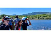 Lise öğrencileri Filyos Nehri Havzası’nda kuş gözlemledi