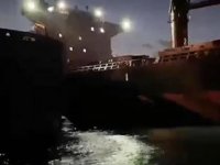İstanbul açıklarında iki gemi çarpıştı! Çalışanlar arada kalmaktan son anda kurtuldu