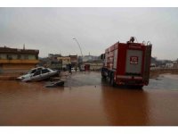Şanlıurfa’da sele teslim olan köprülü kavşakta çalışmalar sürüyor