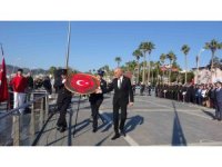 18 Mart Şehitler Günü programı Marmaris’te çelenk sunma töreni ile başladı