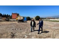 Havran Kaymakamı Ali Çetinkaya İlkokulu yapım çalışmasını inceledi