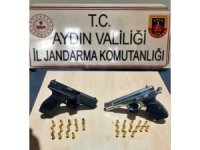 Şüphe üzerine durdurulan araçtan tabanca çıktı