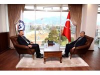 ADÜ Rektörü Kent, Vali Hüseyin Aksoy’u makamında ağırladı