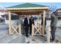 Başkan Özlü çalışmaları yerinde inceledi