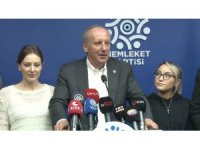 Memleket Partisi Lideri İnce: "(107 eski CHP’li vekilin çağrısı) O çağrıyı bana değil genel başkanlarına yapsınlar"