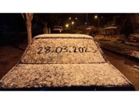 Karabük’te kar yağışı etkili oldu