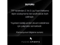 TFF, Fuchs Sports ile olan 2. ve 3. Lig yayın haklarına ilişkin sözleşmeyi feshetti