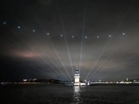 Kız Kulesi, ışık ve lazer şovuyla açıldı