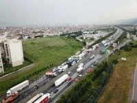 Ankara yönü ulaşıma kapandı