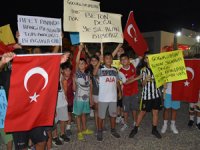 Marmaris'te meydana yapılması planlanan proje protesto edildi