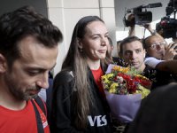 Avrupa Şampiyonu A Milli Kadın Voleybol Takımı yurda döndü