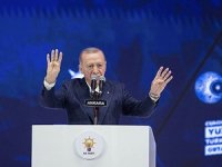 Cumhurbaşkanı Erdoğan, AK Parti Genel Başkanlığına yeniden seçilmesinin ardından teşekkür konuşması yaptı