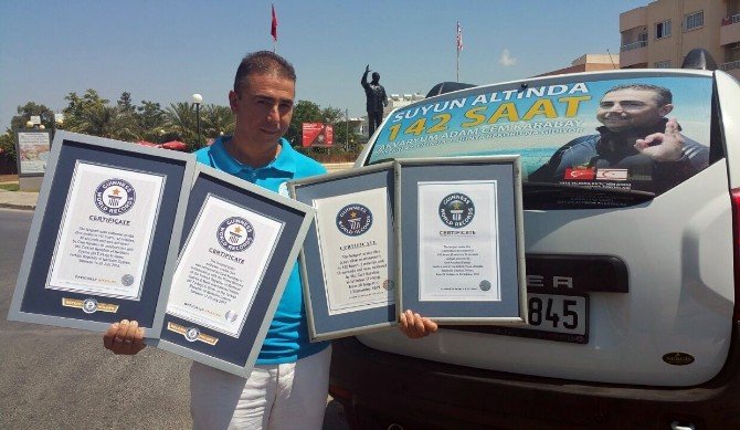 Dünya rekortmeni Karabay sertifikasını aldı