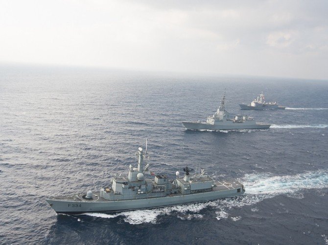 Türk Donanması Ve Nato Unsurları İle Doğu Akdeniz’de Geçiş Eğitimi