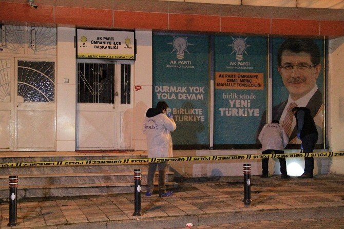 AK Parti Mahalle Temsilciliğine Molotoflu Saldırı
