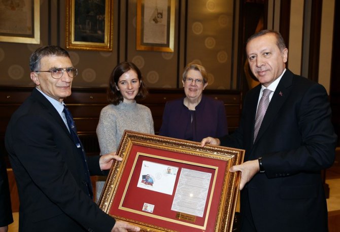 Cumhurbaşkanı Erdoğan, Prof. Aziz Sancar’ı kabul etti
