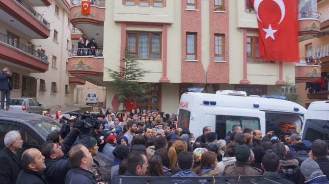 Şehit Kabukçu’nun cenazesi helallik için evine getirildi