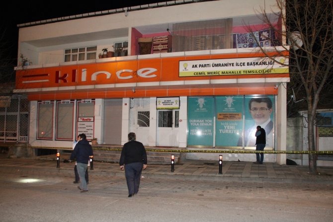 AK Parti mahalle temsilciliğine molotoflu saldırı
