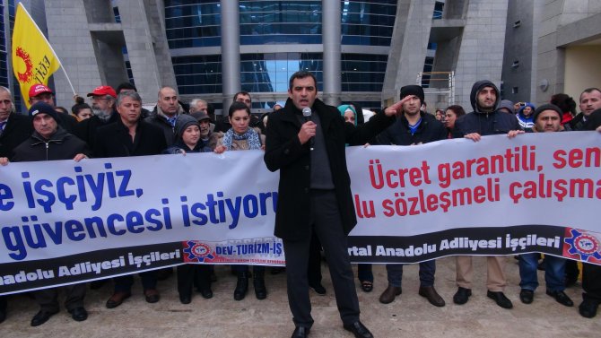 Anadolu Adalet Sarayı'nda eylem sürüyor