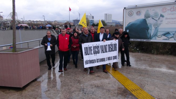 Anadolu Adalet Sarayı'nda eylem sürüyor