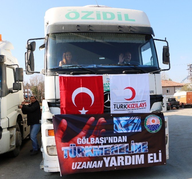 Gölbaşı Belediyesi’nden Bayırbucak Türkmenlerine Yardım Eli