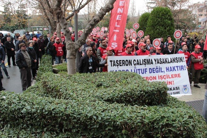 Kadıköy Belediyesi’nde Çalışan Taşeron İşçiler Eylem Yaptı