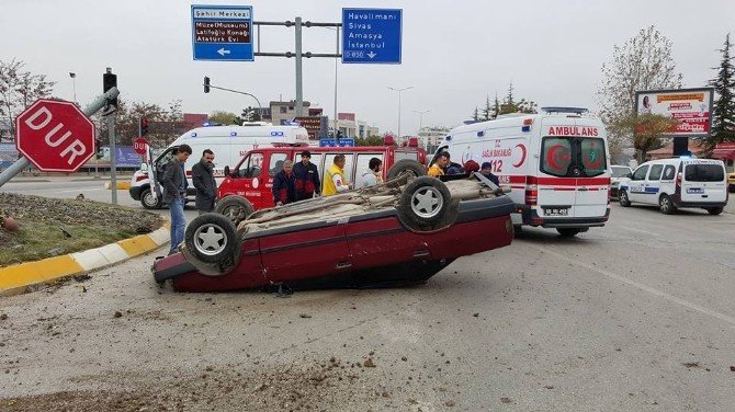 Tokat’ta Trafik Kazası: 1 Yaralı