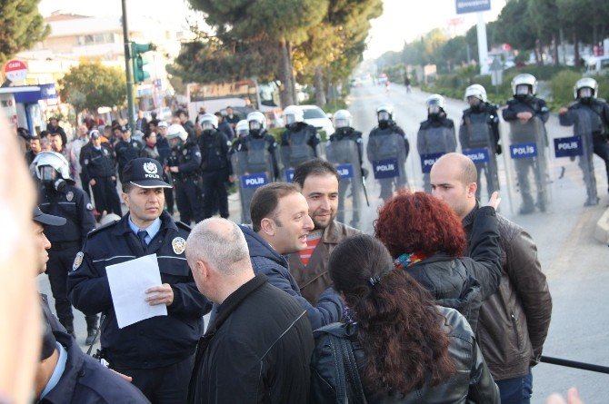 Didim’de İzinsiz Yürüyüşe Polis Müdahalesi…