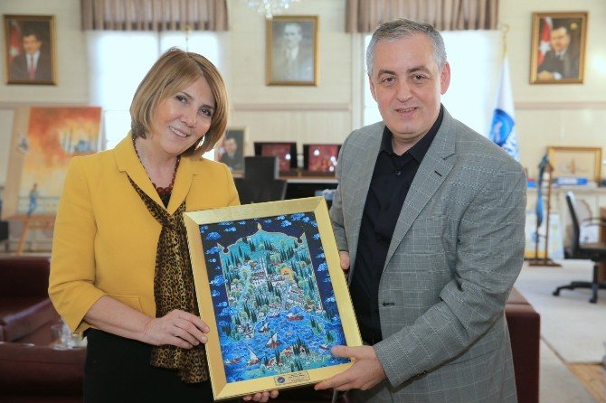 Makedonya Devlet Bakanı’ndan Başkan Aydın’a Ziyaret