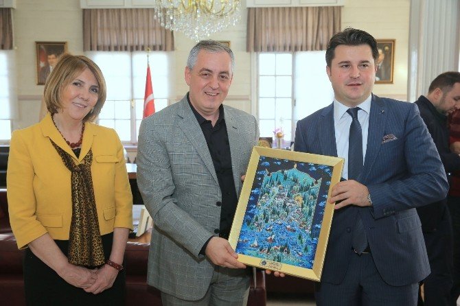 Makedonya Devlet Bakanı’ndan Başkan Aydın’a Ziyaret