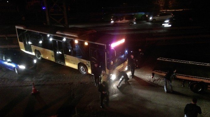 Silivri’de İki Yolcu Otobüsü Çarpıştı