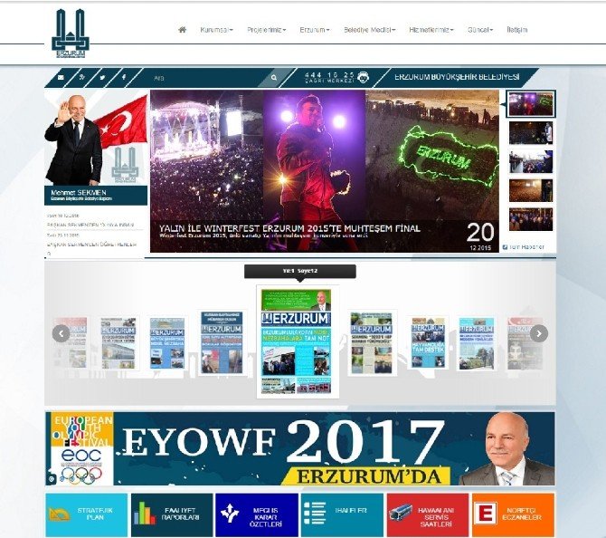 Erzurum Büyükşehir Belediyesi, İnternette Türkiye Birincisi Oldu