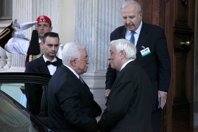 Yunanistan, Abbas'ın ziyaretinde Filistin'i tanıyacak