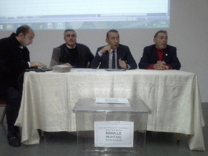 Fatsa’da SYDV Mütevelli Heyeti Muhtarlık Seçimi