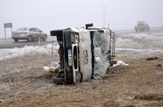 Yozgat’ta Yolcu Minibüsü Şarampole Devrildi: 1 Ölü, 9 Yaralı
