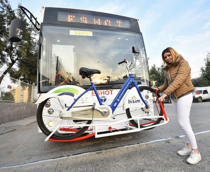 İzmir'de 'bisikletli otobüs' dönemi başlıyor